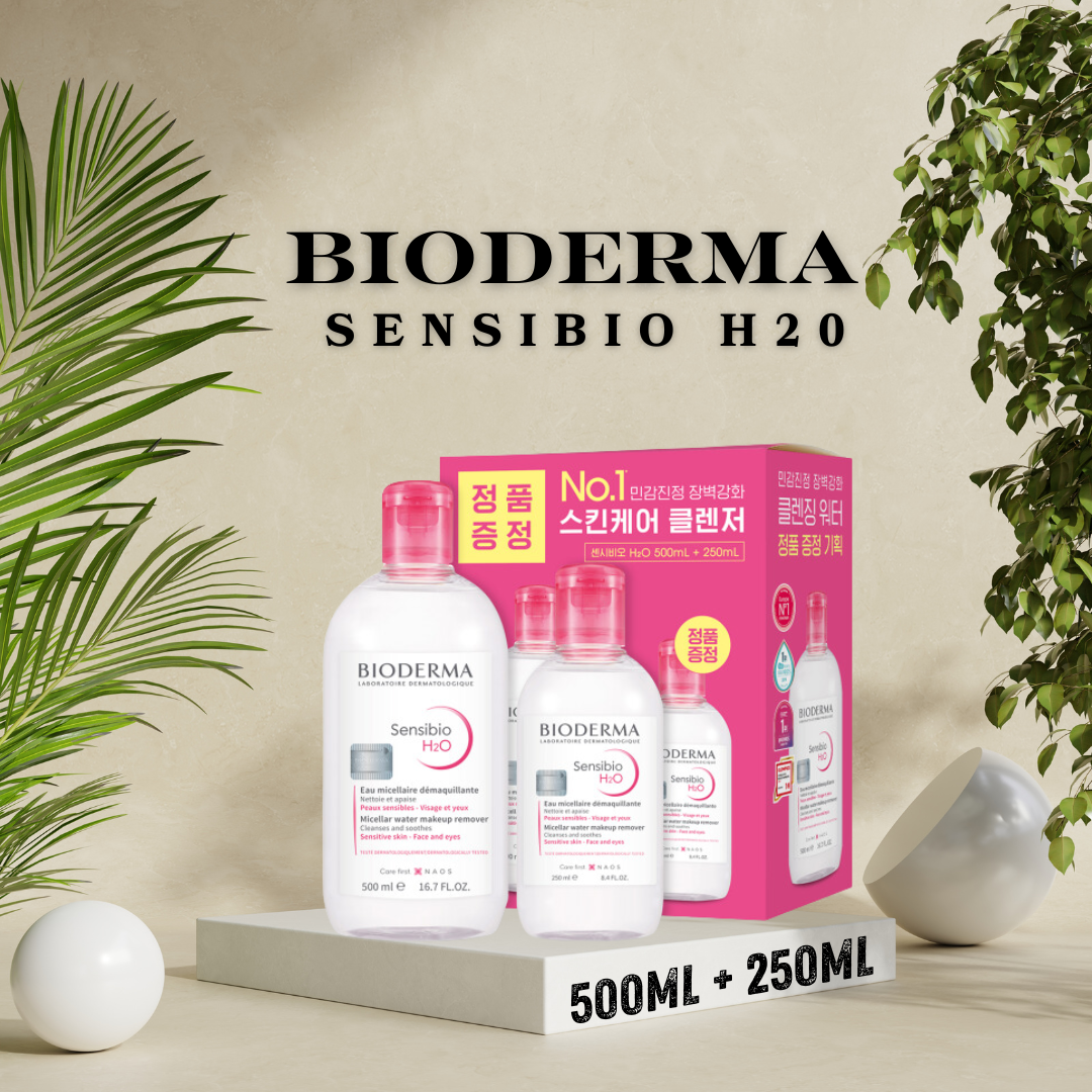 Bioderma Sensibio H20 Sensitive 500ml + 250ml