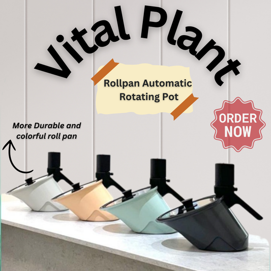 Vitalplant Rollpan NEW Original Automatic Rotating Pot - Milk