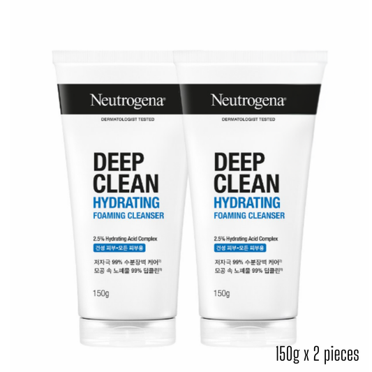 Neutrogena Deep Clean Hydrating Foaming cleanser, 150g * 2 pieces