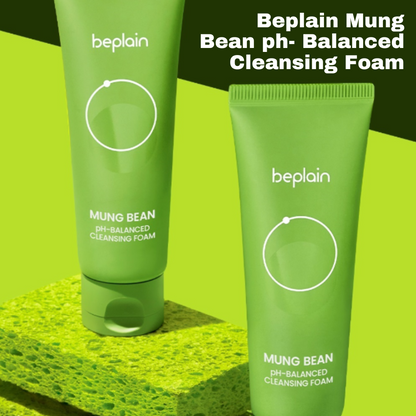 Beplain Mung Bean ph- Balanced Cleansing Foam 120ml*2 set