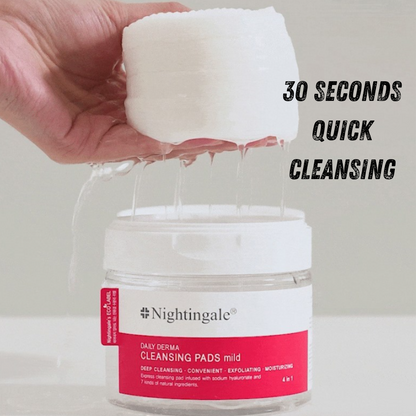 nightingale Daily Derma Mild Cleansing Pads, 200 Sheets,