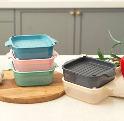 Berrygoose Microwave Airtight Container Set | 5-Piece, Mixed Colors