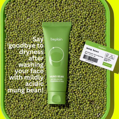 Beplain Mung Bean ph- Balanced Cleansing Foam 120ml*2 set