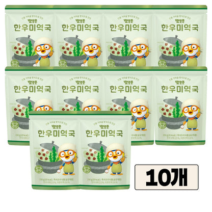 Pororo Korean Beef Seaweed Soup Instant Soup for Children (Room Temperature)