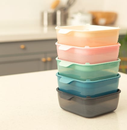 Berrygoose Microwave Airtight Container Set | 5-Piece, Mixed Colors