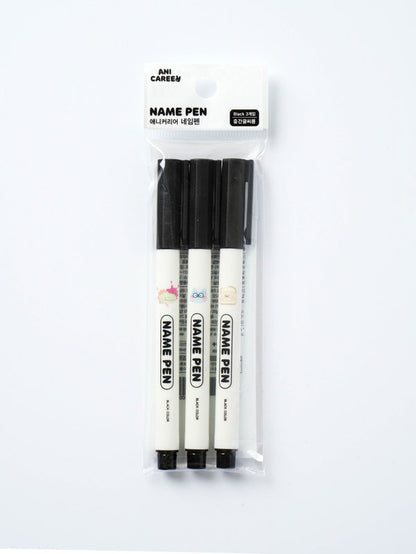 Ani Career Name Pen Black 3 Pack