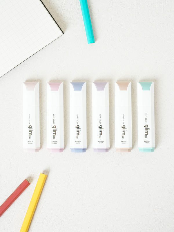 Mini Square Highlighter 6 Pack