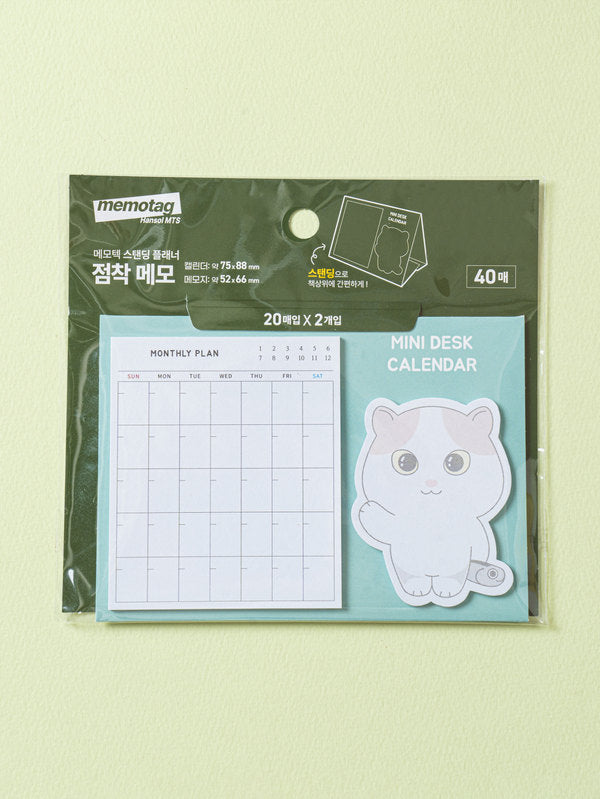 Memotech Standing Planner Sticky Notes 40 Sheets