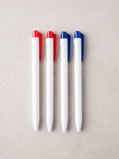 Ani Career Simple Ballpoint Pen 0.5 mm 4 Pack Red and Blue