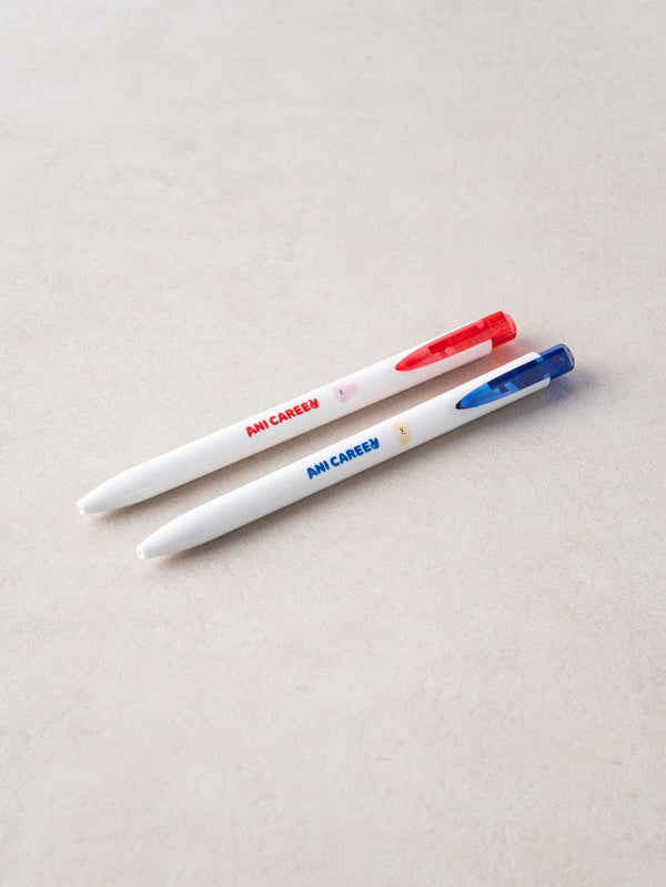 Ani Career Simple Ballpoint Pen 0.5 mm 4 Pack Red and Blue