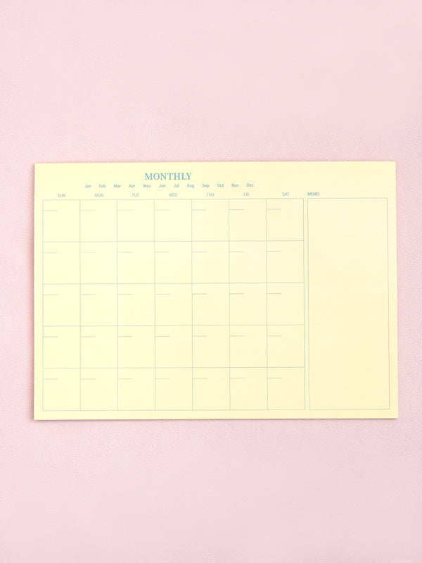 Monthly Memo Pad A4 30 sheets