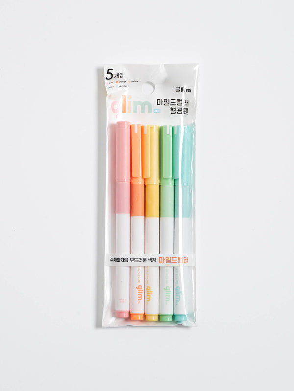 Mild Color Highlighter 5-pack