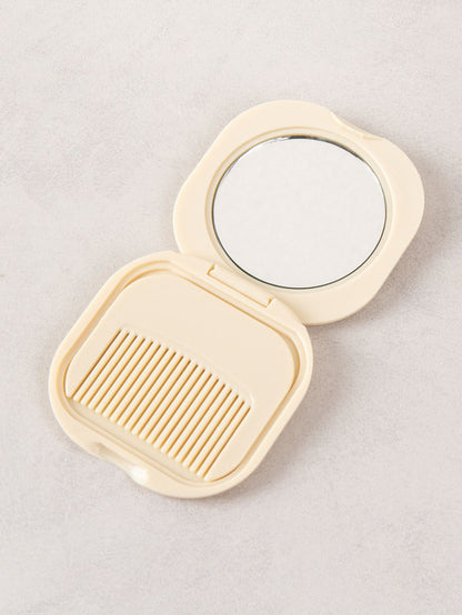 Compact Mini Comb and Mirror set