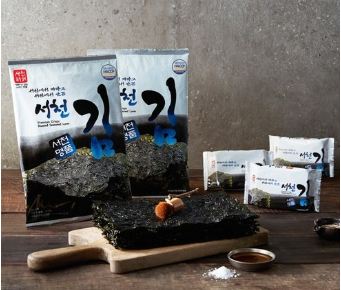 [Seocheon Sea's] Finest Raw Seaweed - Deep & Savory Charcoal-Flavored Korean Traditional Seaweed (10 Bags)