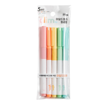 Mild Color Highlighter 5-pack