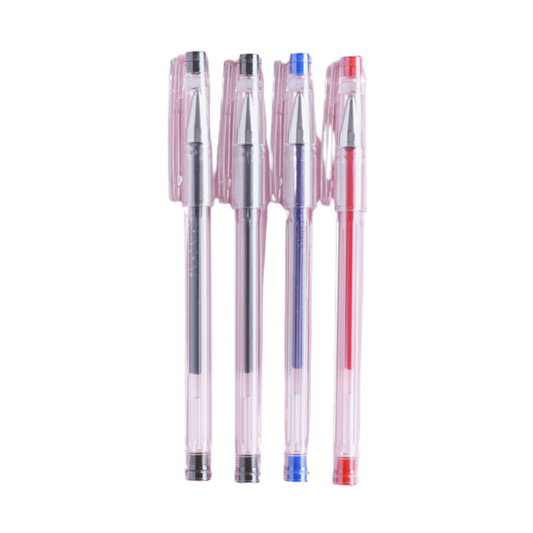 Cap-Type 3-Color Gel Pen 0.28 mm 4 pieces