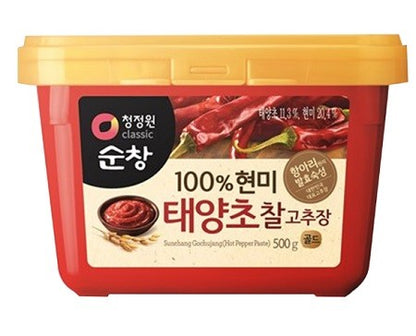 Cheongjeongwon Sunchang 100% Brown Rice Gochujang Chili Paste 500g