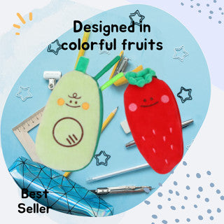 Fruit Shaped Pencil Case | Cute & Colorful Stationery Organizer