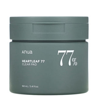 ANUA Heartleaf 77 Clear Pad (70 Sheets, 160ml) – Gentle Hydration & Skin Soothing Care