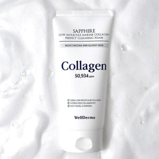 Wellderma Sapphire Low Molecular Marine Collagen Perfect Cleansing Foam 150g