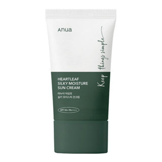 Anua Heartleaf Silky Moisture Sun Cream 50ml – SPF50+ PA++++ for Hydration & Sun Protection