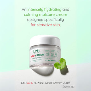 Dr.G Red Blemish Clear Cream (70ml) – Soothing Hydration for Sensitive & Troubled Skin