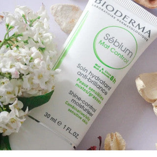 Bioderma Sebium Mat Control 30ml – Mattifying & Pore-Refining Moisturizer for Oily Skin